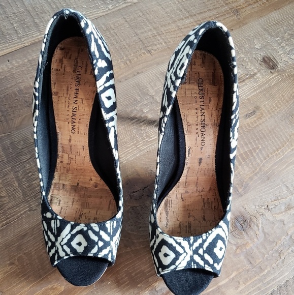Amazing Christian Siriano Tribal Print Blue Heels - Picture 2 of 6